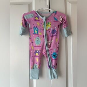 Little Sleepies Monster Mayhem Convertible Zippy (Size Preemie)